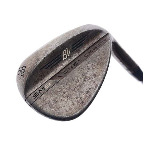 Used Titleist Vokey SM8 Raw Lob Wedge / 58.0 Degrees / Wedge Flex
