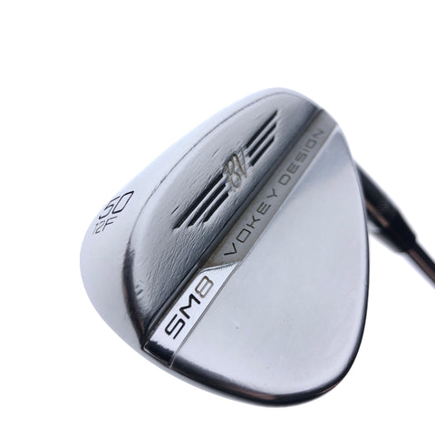 Used Titleist Vokey SM8 Tour Chrome Gap Wedge / 50.0 Degrees / Wedge Flex