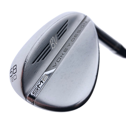 Used Titleist Vokey SM8 Tour Chrome Lob Wedge / 58.0 Degrees / Wedge Flex