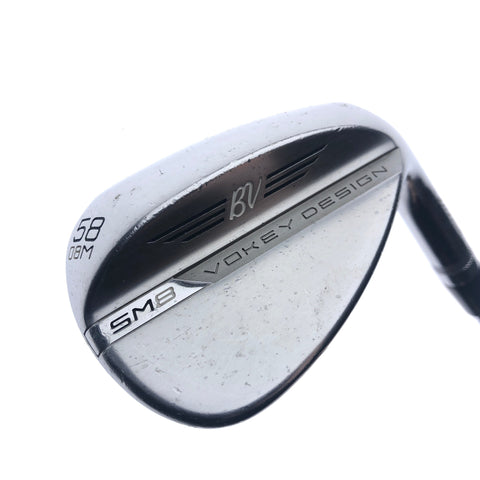 Used Titleist Vokey SM8 Tour Chrome Lob Wedge / 58.0 Degrees / Wedge Flex