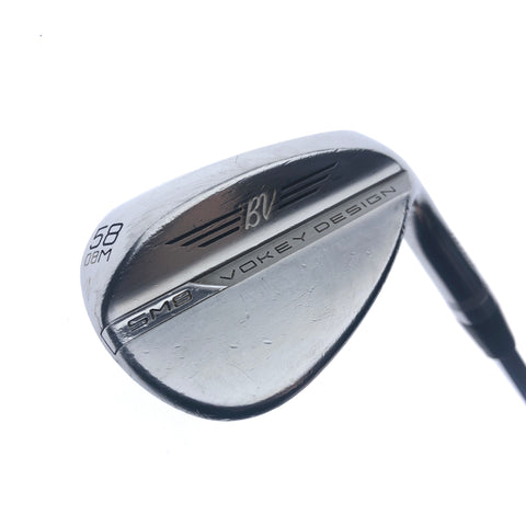 Used Titleist Vokey SM8 Tour Chrome Lob Wedge / 58.0 Degrees / Wedge Flex