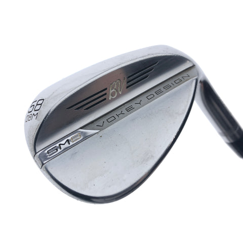 Used Titleist Vokey SM8 Tour Chrome Lob Wedge / 58.0 Degrees / Wedge Flex
