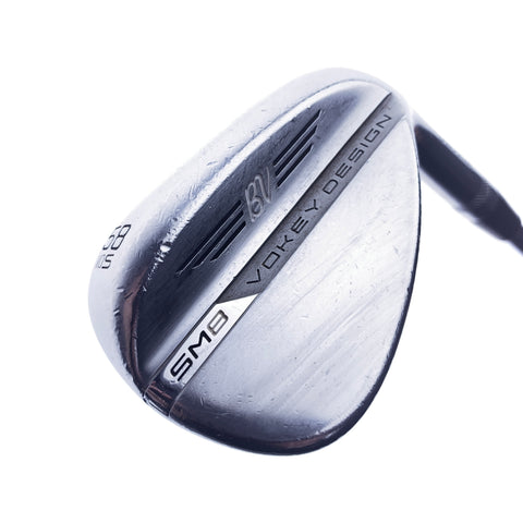 Used Titleist Vokey SM8 Tour Chrome Lob Wedge / 58.0 Degrees / Wedge Flex