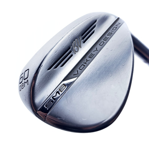 Used Titleist Vokey SM8 Tour Chrome Lob Wedge / 60.0 Degrees / Wedge Flex