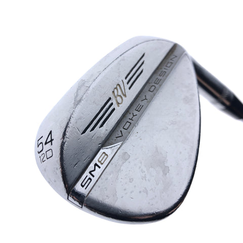 Used Titleist Vokey SM8 Tour Chrome Sand Wedge / 54.0 Degrees / Wedge Flex