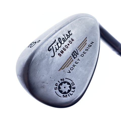 Used Titleist Vokey Spin Milled Black 2009 Lob Wedge/60.0 Degrees/Wedge Flex