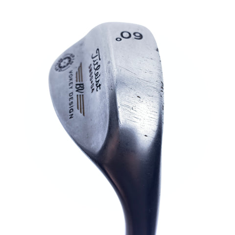 Used Titleist Vokey Spin Milled Black 2009 Lob Wedge/60.0 Degrees/Wedge Flex