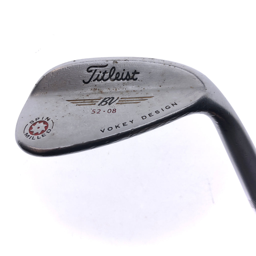 Used Titleist Vokey Spin Milled Red Gap Wedge / 52.0 Degrees / Wedge Flex