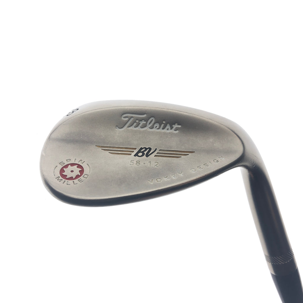 Used Titleist Vokey Spin Milled Red Lob Wedge / 58.0 Degrees / Wedge Flex