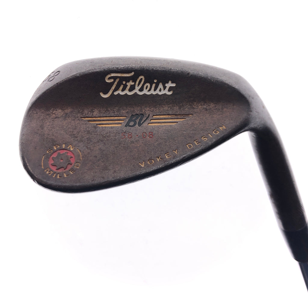 Used Titleist Vokey Spin Milled Red Lob Wedge / 58.0 Degrees / Wedge Flex