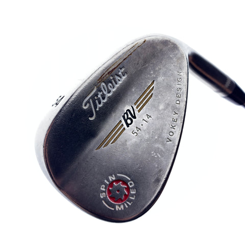 Used Titleist Vokey Spin Milled Red Sand Wedge / 54.0 Degrees / Wedge Flex