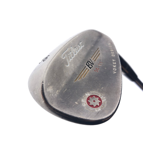 Used Titleist Vokey Spin Milled Red Sand Wedge / 56.0 Degrees / Wedge Flex