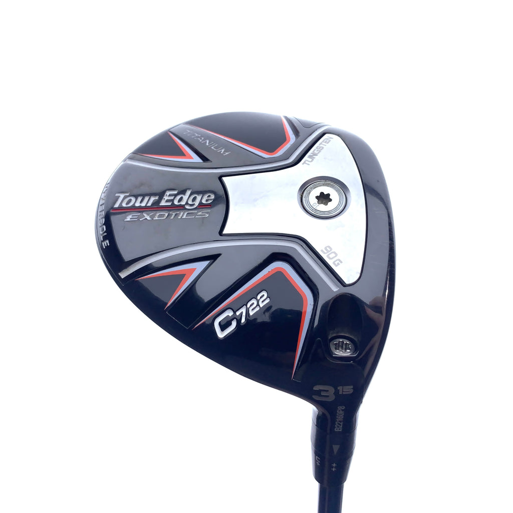 Used Tour Edge Exotics C722 3 Fairway Wood / 15.0 Degrees / Regular Flex