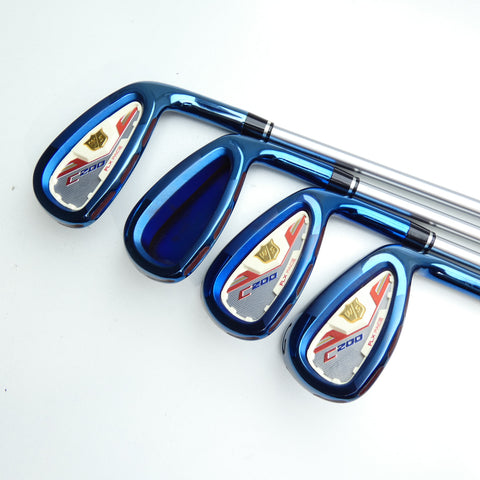 Used Wilson C200 Patriotic Limited Edition Iron Set / 4 - PW + GW / Regular Flex