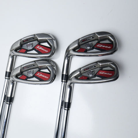 Used Wilson D300 Iron Set / 8 - SW / Regular Flex / Left-Handed