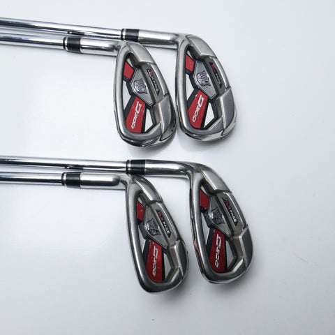 Used Wilson D300 Iron Set / 8 - SW / Regular Flex / Left-Handed