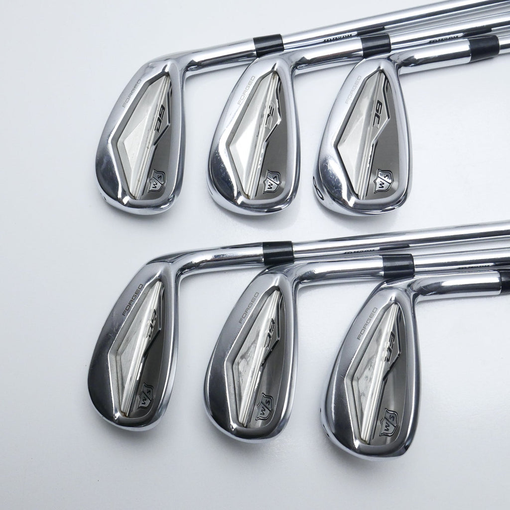 Used Wilson D9 Forged Iron Set / 6 - PW + GW / Stiff Flex