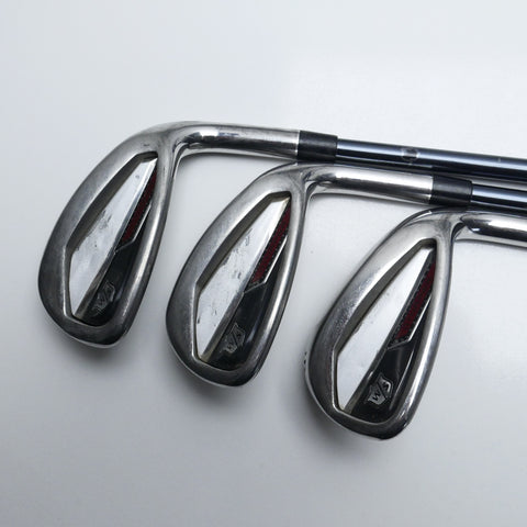 Used Wilson Dynapower Steel Iron Set / 6 - PW + GW / A Flex