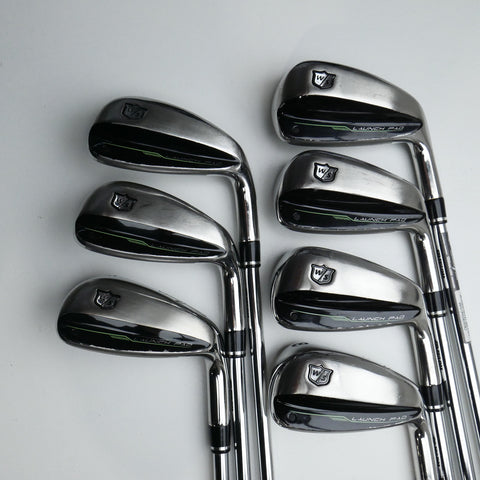 Used Wilson Launch Pad 2022 Iron Set / 5 - PW + GW / Uniflex