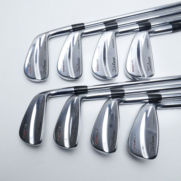 Used Titleist 695 MB Forged Iron Set / 3 - PW / Regular Flex