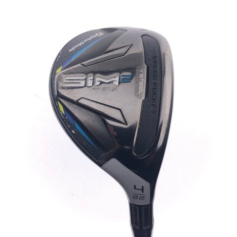 Used TaylorMade Sim2 Max Rescue 4 Hybrid / 22 Degrees / Stiff Flex