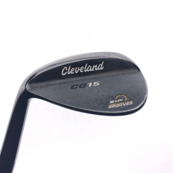 Used Cleveland CG15 Black Pearl Gap Wedge / 52 Degree / Wedge Flex / Left-Handed