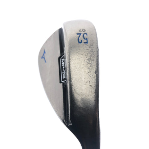 Used Mizuno MP-T4 White Satin Approach Wedge / 52.0 Degrees / Wedge Flex