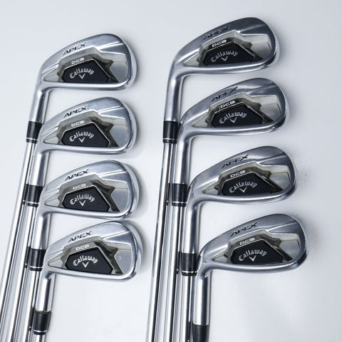 Used Callaway Apex DCB 21 Iron Set / 4 - PW + AW / Stiff Flex / Left-Handed