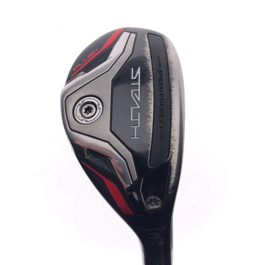 Used TaylorMade Stealth Plus Rescue 3 Hybrid / 19.5 Degrees / Stiff Flex