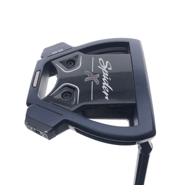 Used TaylorMade Spider X Navy Single Sightline Putter / 35.0 Inches - Replay Golf 