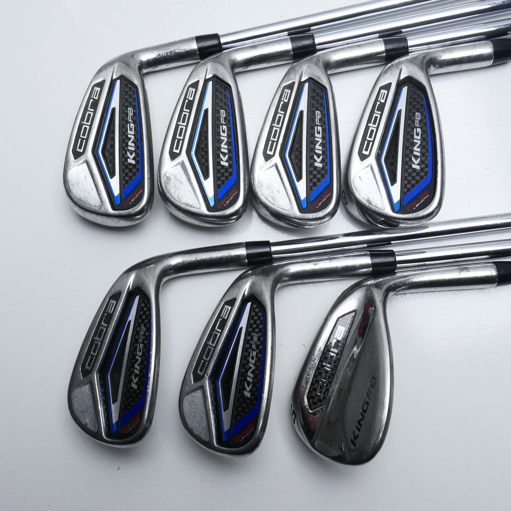 Used Cobra King F8 One Length Iron Set / 5 - PW + GW / Regular Flex