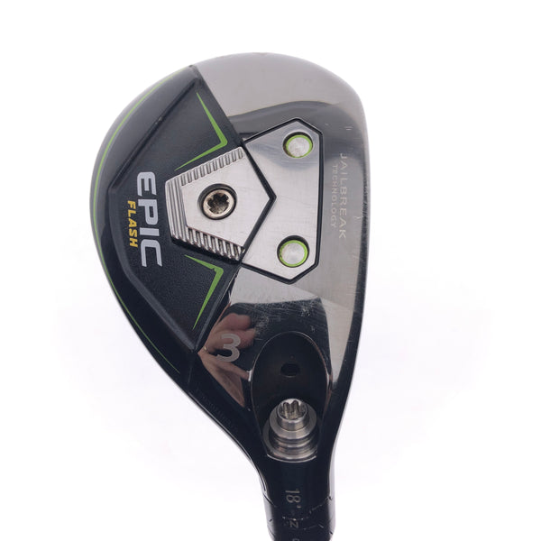 Used Callaway Epic Flash 3 Hybrid / 18 Degrees / Stiff Flex