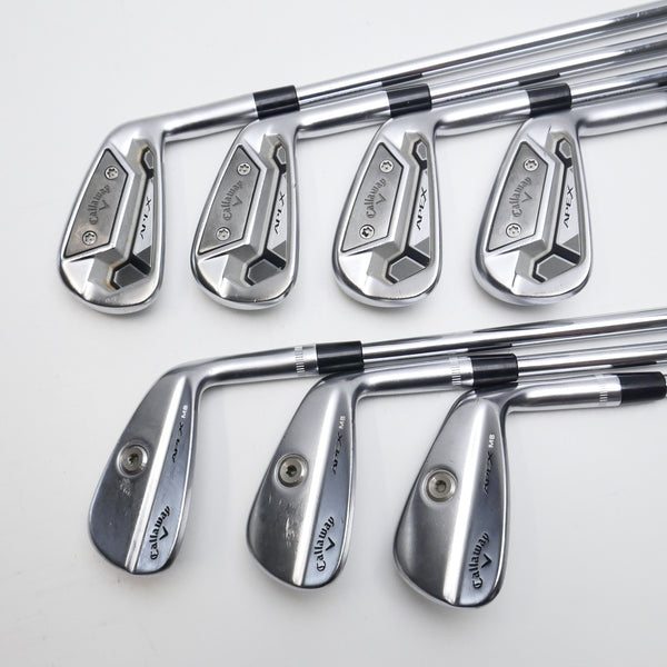 Used Callaway Apex TCB & Apex MB 21 Combo Iron Set / 4 - PW / X-Stiff Flex