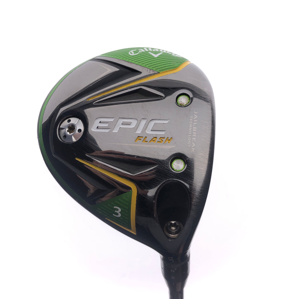 Used Callaway EPIC Flash 3 Fairway Wood / 15 Degrees / Regular Flex