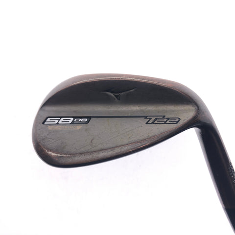 Used Mizuno T22 Denim Copper Lob Wedge / 58.0 Degrees / Stiff Flex - Replay Golf 