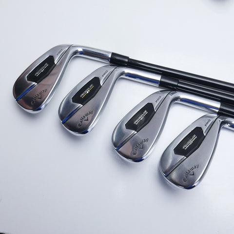 Used Callaway Rogue ST Pro Iron Set / 4 - PW + AW / Regular Flex