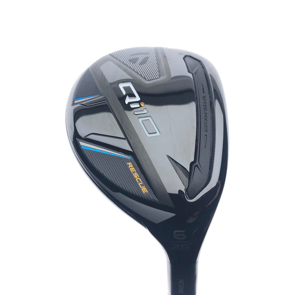 Used TaylorMade Qi10 6 Hybrid / 28 Degrees / A Flex