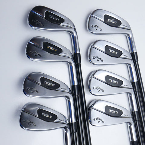 Used Callaway Rogue ST Pro Iron Set / 4 - PW + AW / Regular Flex