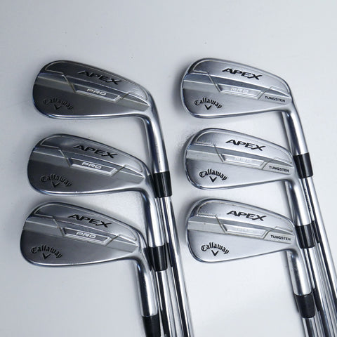 Used Callaway Apex Pro 21 Iron Set / 5 - PW / Stiff Flex