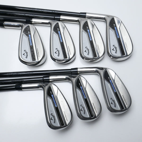 Used Callaway Paradym Ai Smoke Iron Set / 5 - PW + AW / Regular / Left-Handed