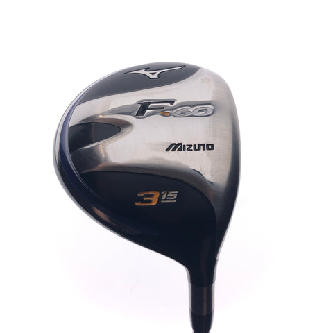 Used Mizuno F-60 3 Fairway Wood / 15 Degrees / Regular Flex