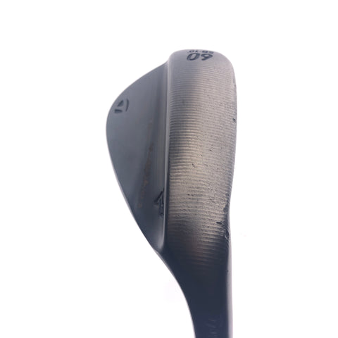 Used TaylorMade Milled Grind 3 Black Lob Wedge / 60.0 Degrees / Stiff Flex