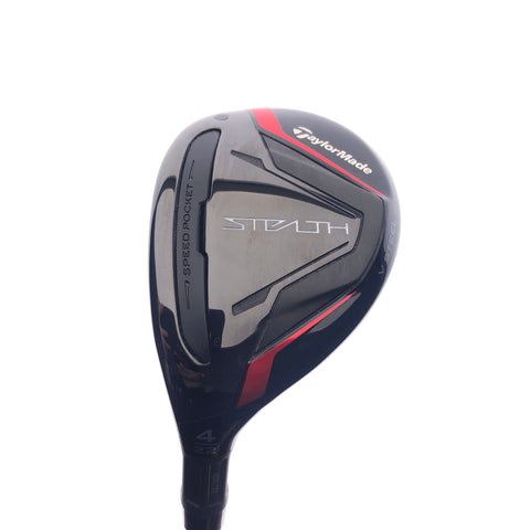 Used TaylorMade Stealth Rescue 4 Hybrid / 22 Degrees / Stiff Flex / Left-Handed