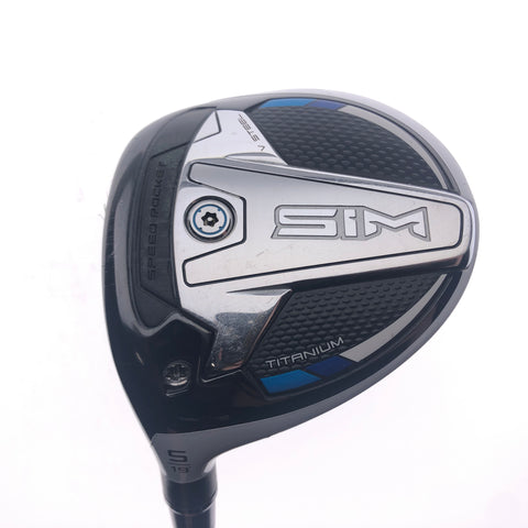 Used TaylorMade SIM Titanium 5 Fairway Wood / 19 Degrees / Stiff / Left-Handed - Replay Golf 