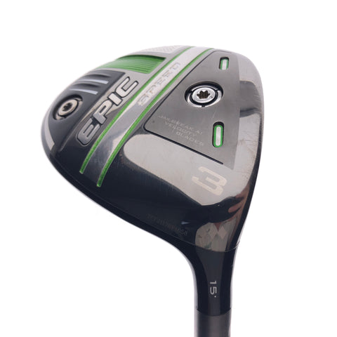 Used TOUR ISSUE Callaway Epic Speed Triple Diamond 3 Wood / 15 Degree / X-Stiff