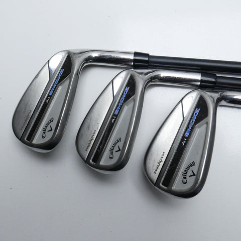 Used Callaway Paradym Ai Smoke Iron Set / 5 - PW + AW / Regular Flex