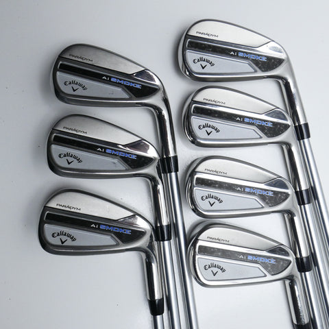 Used Callaway Paradym Ai Smoke Iron Set / 4 - PW / Regular Flex