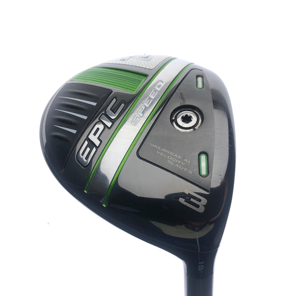 Used Callaway Epic Speed 3 Fairway Wood / 15 Degrees / Regular Flex