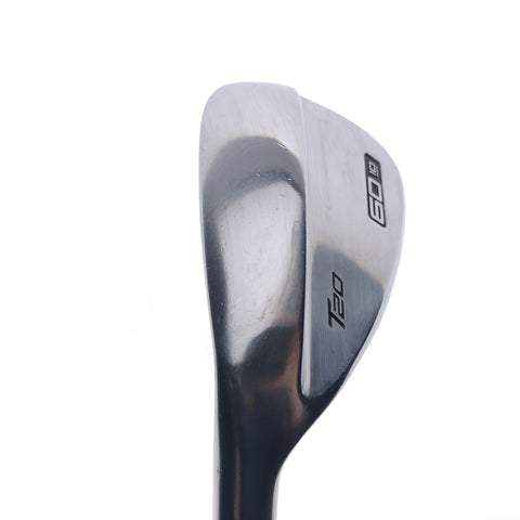 Used Mizuno T20 Satin Chrome Lob Wedge / 60.0 Degrees / Stiff Flex / Left-Handed - Replay Golf 