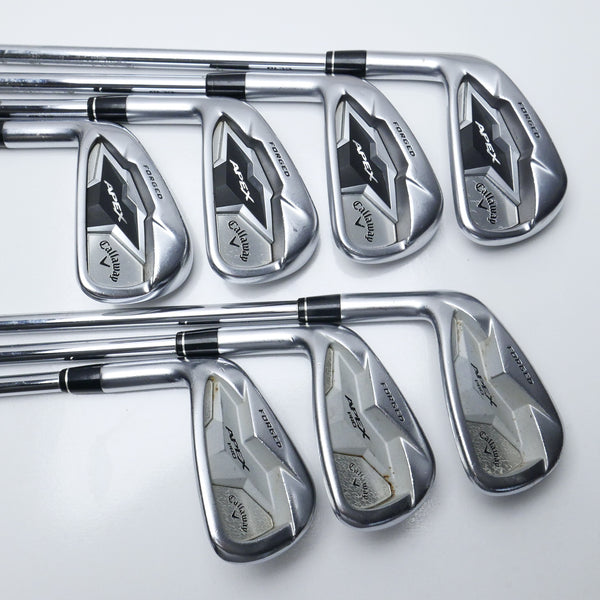 Used Callaway Apex CF 19 and Apex Pro 19 Iron Set / 4 - PW / Stiff / Left-Handed